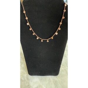 Purelei Stainless Steel Plated in 18K Rose Gold Malihini‎ Disc Necklace